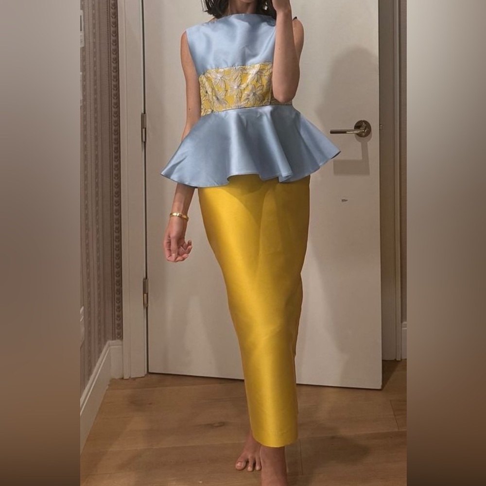 DESTREE Cy Peplum Midi Dress Size XS, NWT